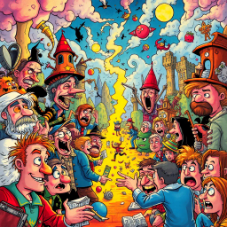 Metamayhem: Whose Adventure Is It Anyway? - Text-based game