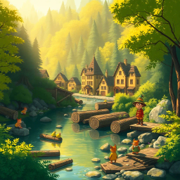 Log Jammin': Who's Logs Are These Anyway? - Text-based game