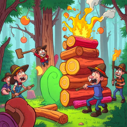 Log Jammin': The Great Log-Off - Text-based game
