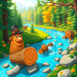 Log Jam Showdown! - Text-based game