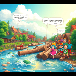 Log Jam: Who's Logs Are These, Anyway? - Text-based game