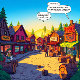 Log Jammed: Whose Logs Are These, Anyway? - Text-based game