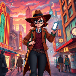 Chrono Chums: Who's There? - Text-based game