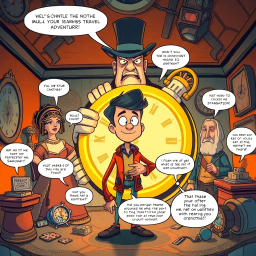 Chrono Chums: Who's There? - Text-based game