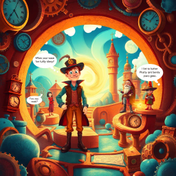 Chrono Chums: Who's There? - Text-based game