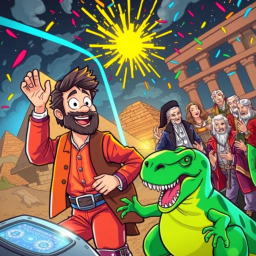 Chrono Chums: Who's There? - Text-based game