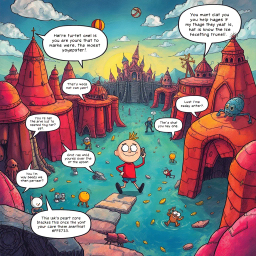 Metamayhem: Whose Adventure is it Anyway? - Text-based game