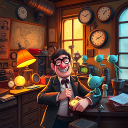 Chrono Chums: Who's There? - Text-based game