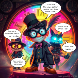 Chrono Chums: Who's There? - Text-based game