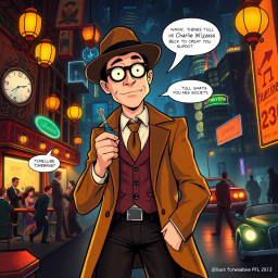 Chrono Chums: Who's There? - Text-based game