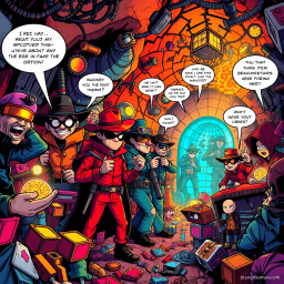 The Great Heist: Whose Thief is it Anyway? - Text-based game