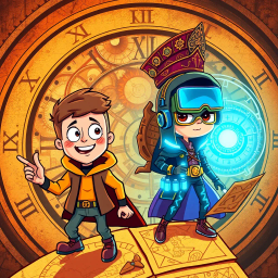 Chrono Chums: Who's There? - Text-based game