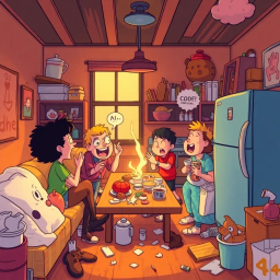 Whose Mess Is It Anyway? - Text-based game