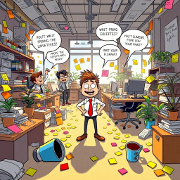 Whose Mess Is It Anyway? - Text-based game