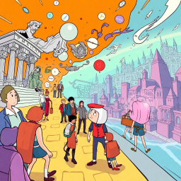 Chrono Chums: Who's There? - Text-based game