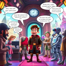 Chrono Chums: Who's There? - Text-based game