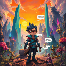 Spectrum Wars: Which Dimension Is It Anyway? - Text-based game