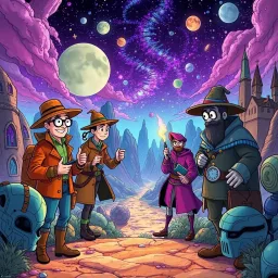 Chrono Chums: Who's There? - Text-based game