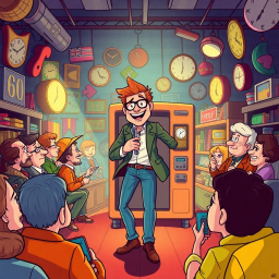 Chronochums: Who's Hello Is It Anyway? - Text-based game