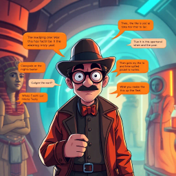 Chrono Chums: Who's There? - Text-based game