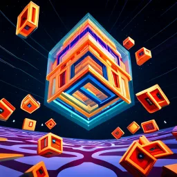 Spinning Glyph Cube