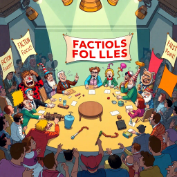 Faction Follies: Whose Squad Is It Anyway? - Text-based game