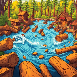 Log Jam: Who's Logs Are These, Anyway? - Text-based game