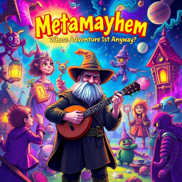 Metamayhem: Whose Adventure Is It Anyway? - Text-based game