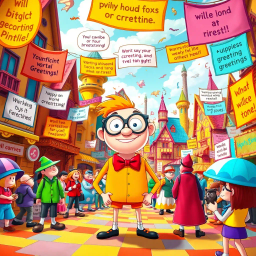 Mirthful Mayhem: Who's Hello Is It Anyway? - Text-based game