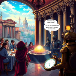 Chrono Chums: Who's There? - Text-based game