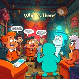 Chronochums: Who's There? - Text-based game