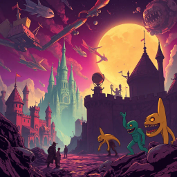 Metamayhem: Whose Adventure Is It Anyway? - Text-based game