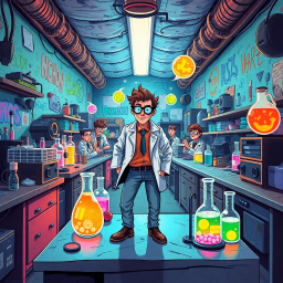 Lab Rascals: Who's the Genius Now? - Text-based game