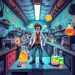Lab Rascals: Who's the Genius Now? - Text-based game