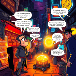 Relic Ruckus: Whose Is It Anyway? - Text-based game