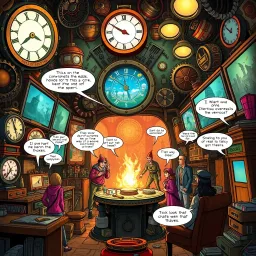 ChronoChums: Who's There? - Text-based game