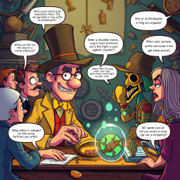 Relic Rumble: Whose Is It Anyway? - Text-based game