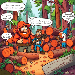 Log Jam: Who's Logs Are These Anyway? - Text-based game