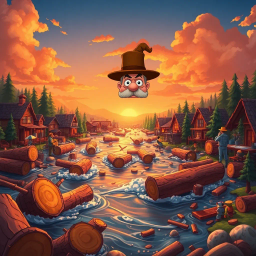 Log Jam: Whose Logs Are These Anyway? - Text-based game