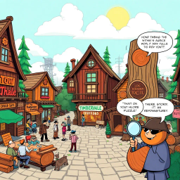 Log Jam: Whose Logs Are These Anyway? - Text-based game