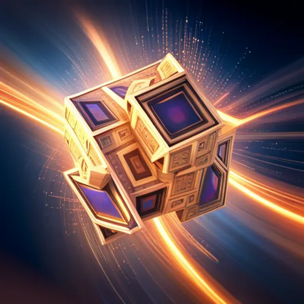 Spinning Math Cube