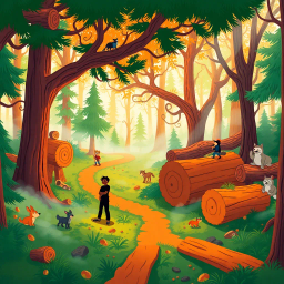 Log Jam: Whose Logs Are These Anyway? - Text-based game