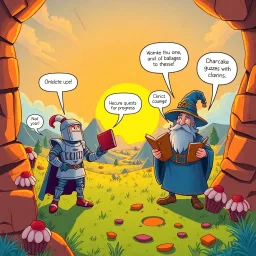 Chronicles of the Clueless: Whose Quest Is It Anyway? - Text-based game