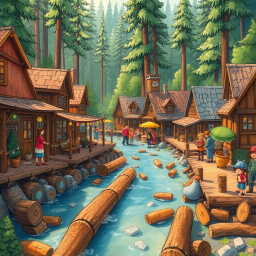 Logjam: Whose Logs Are These Anyway? - Text-based game