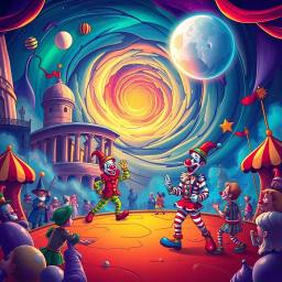 ChronoClowns: When Time Goes Wacky - Text-based game