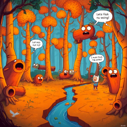 Logjammed Whose Logs Are These, Anyway? - Text-based game