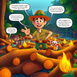 Log Jammed: Whose Logs Are These, Anyway? - Text-based game