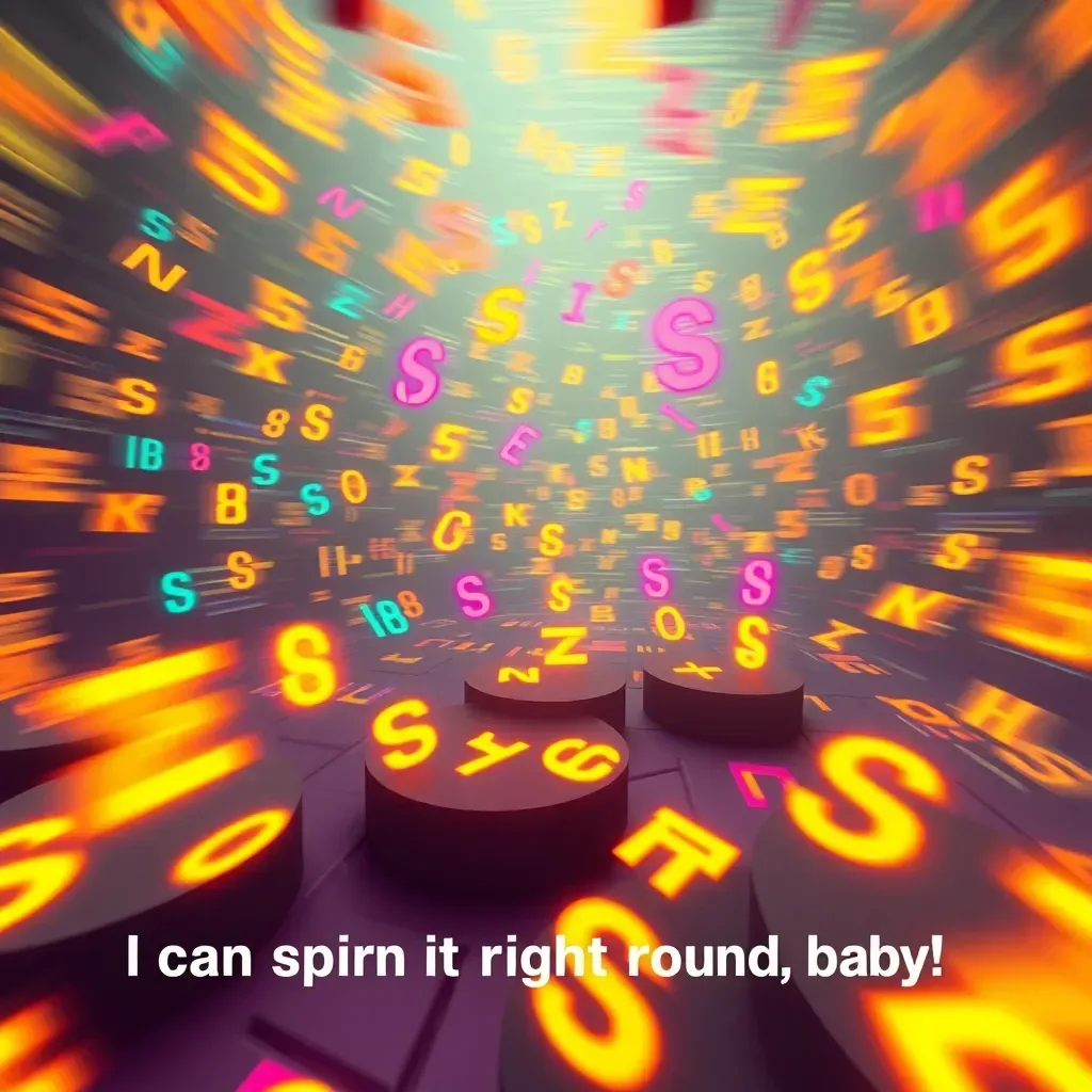 Spinning Glyphs