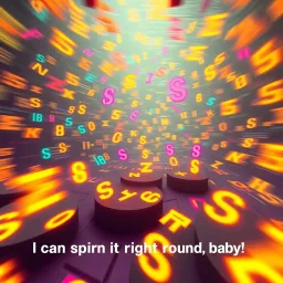 Spinning Glyphs