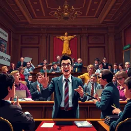 Crisis in the Courtroom - Text-based game